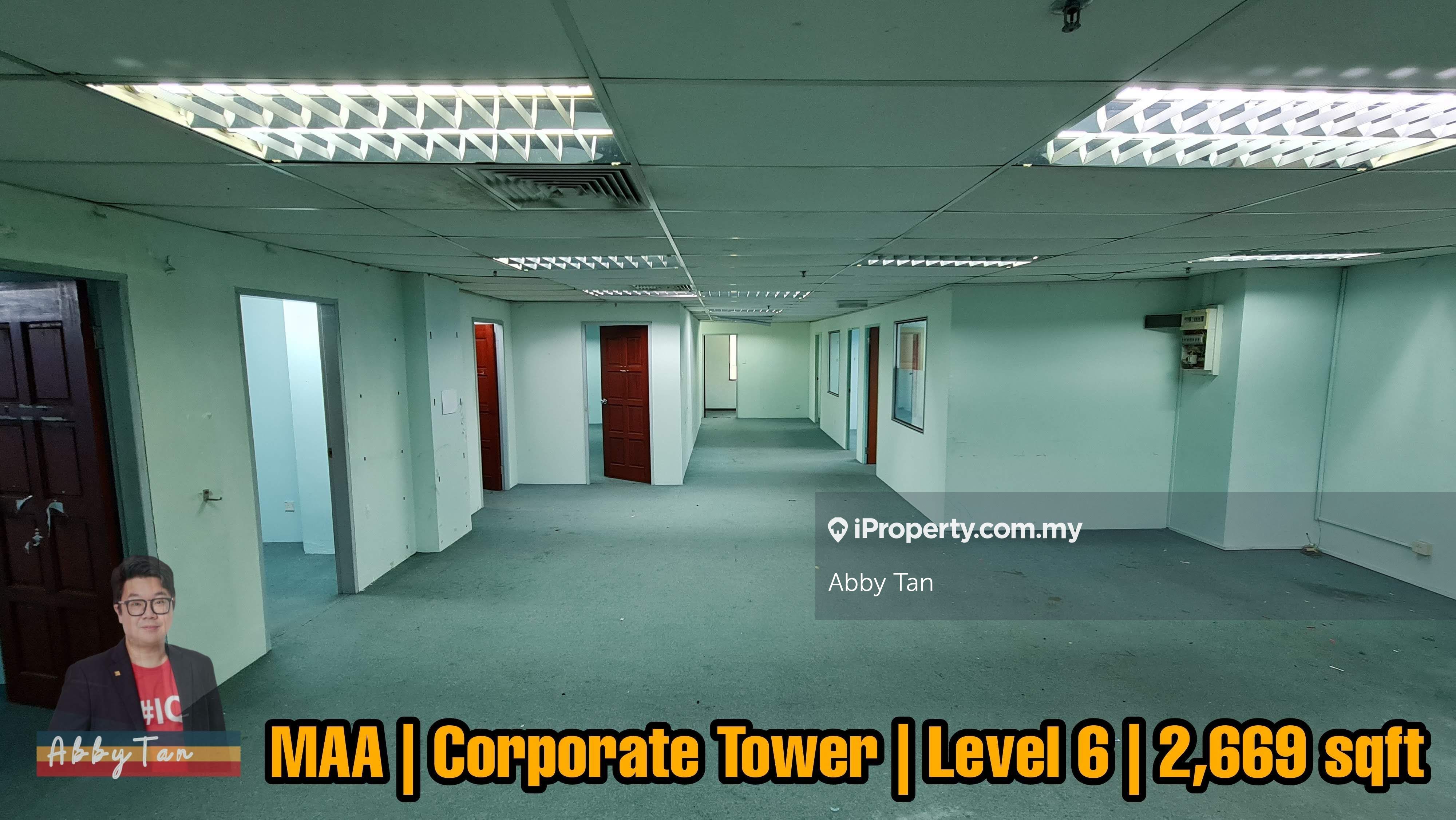 For RENT Menara MAA Corporate Office Centralize AirCond Kota Kinabalu, Kota Kinabalu