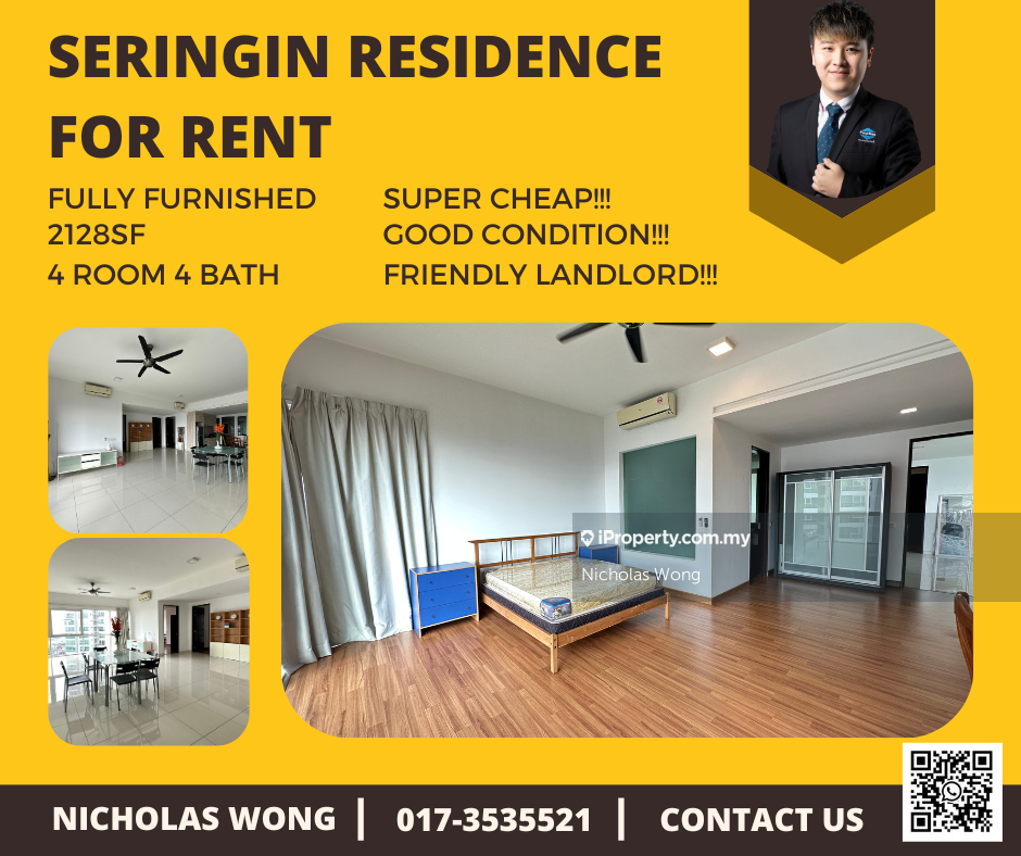 Seringin Residences Condominium 4 bedrooms for rent in Jalan Klang Lama