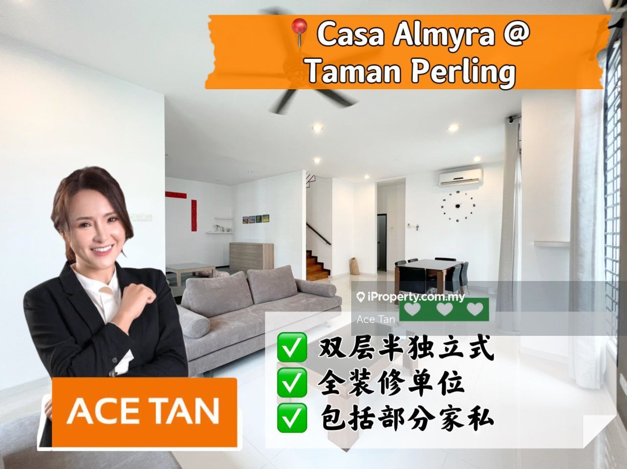 Casa Almyra, Taman Perling, Perling Intermediate Semidetached House 4