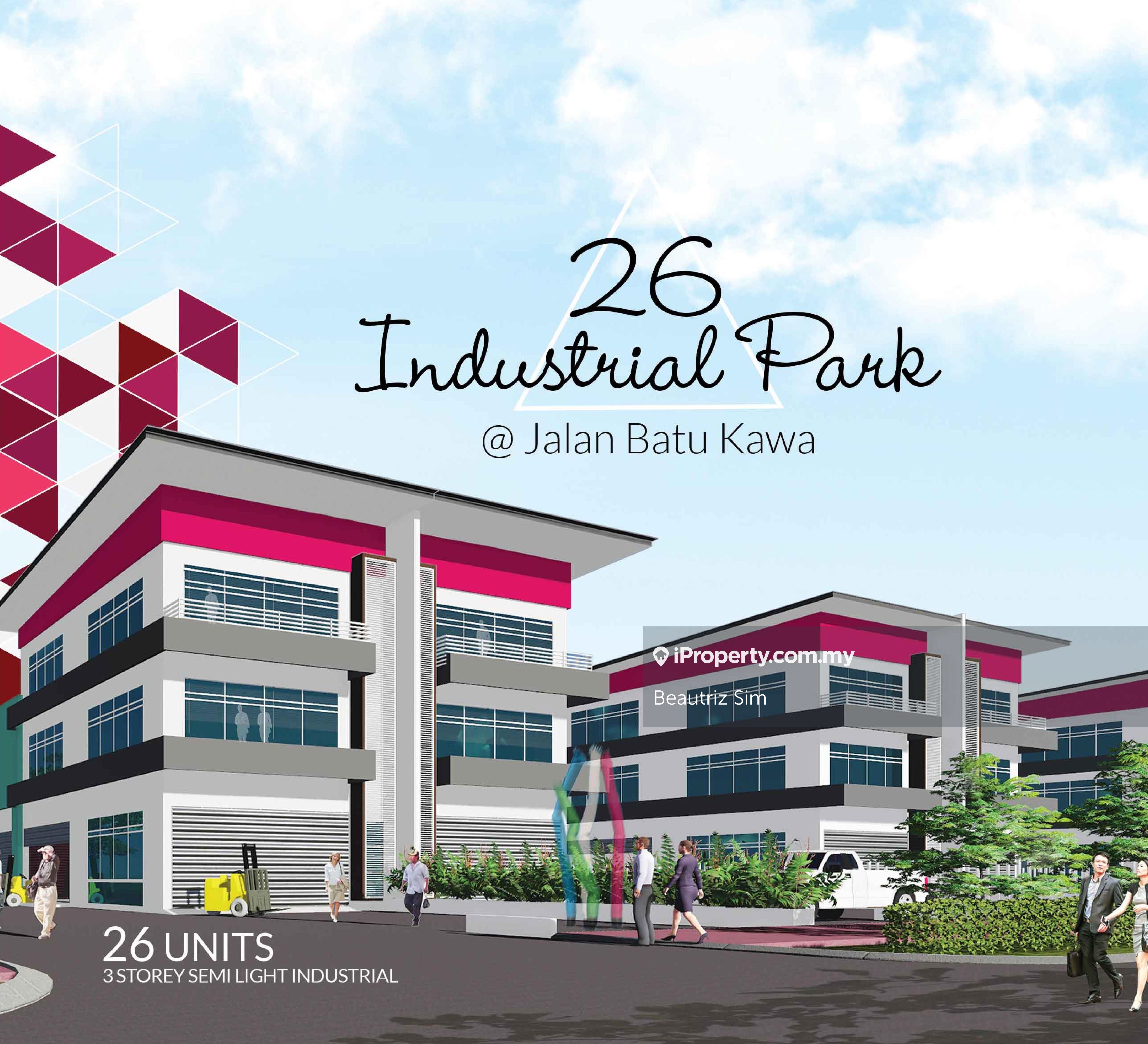 26 Industrial Park , Jalan Batu Kawa , Kuching Semi D factory for sale