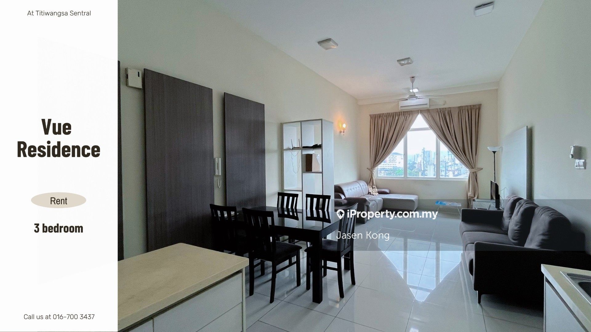Vue Residences Serviced Residence 3 bedrooms for rent in Titiwangsa