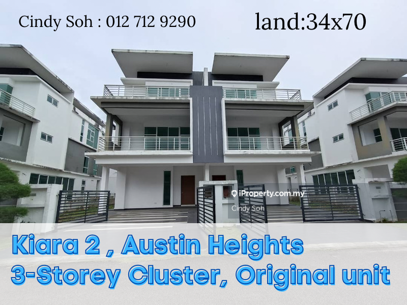 Kiara 2,Austin Heights, 3 Storry Cluster House for, Johor Bahru for sale RM1380000 iProperty