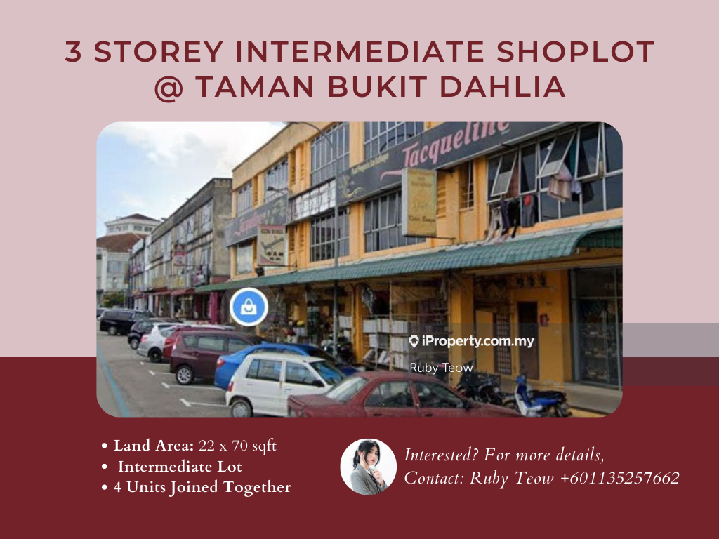 Taman Bukit Dahlia 3 Storey Shoplot for Sale, Taman Bukit Dahlia, Pasir Gudang