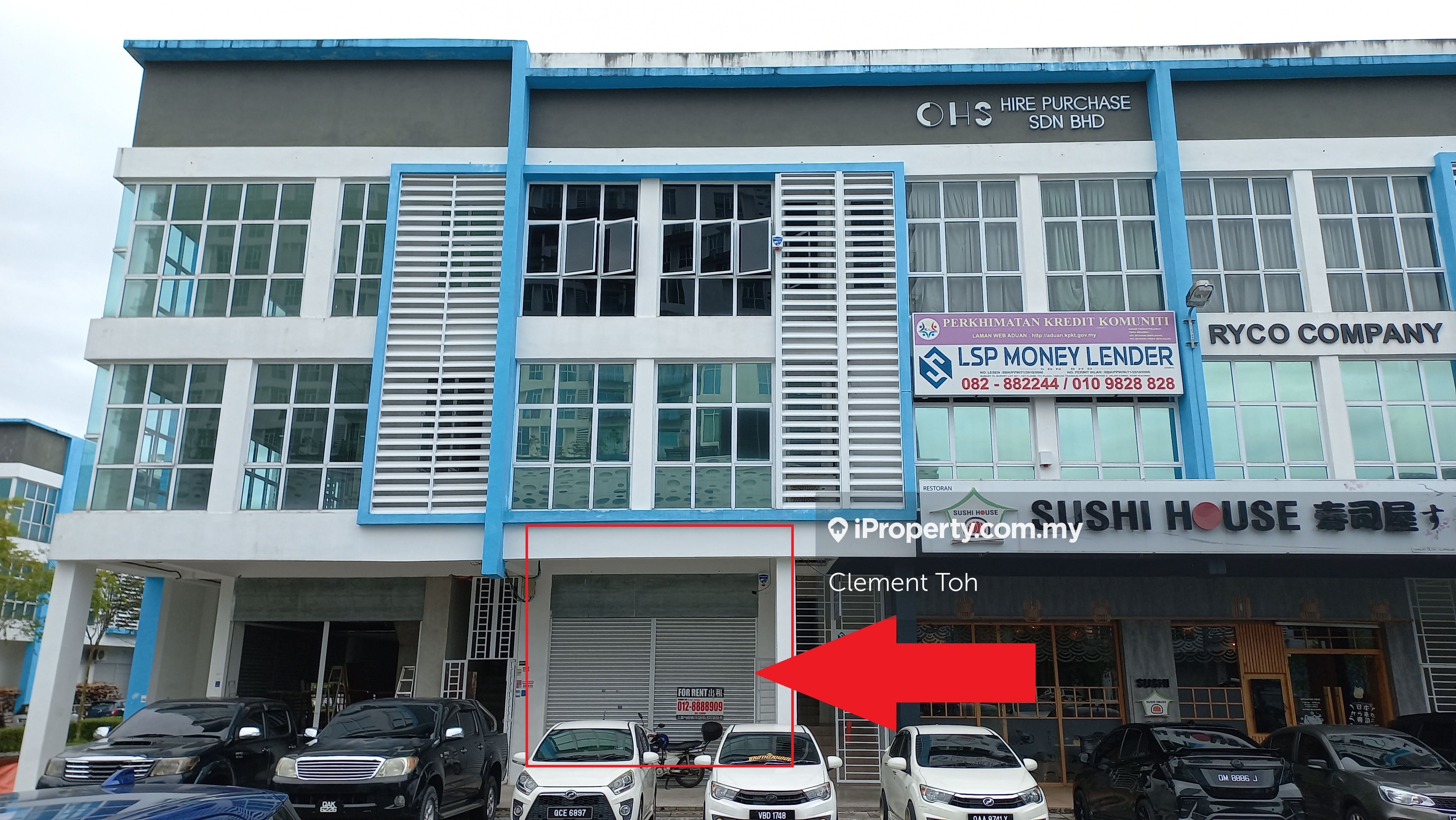 Tabuan Tranquility 3 Plaza, Kuching Intermediate ShopOffice for rent