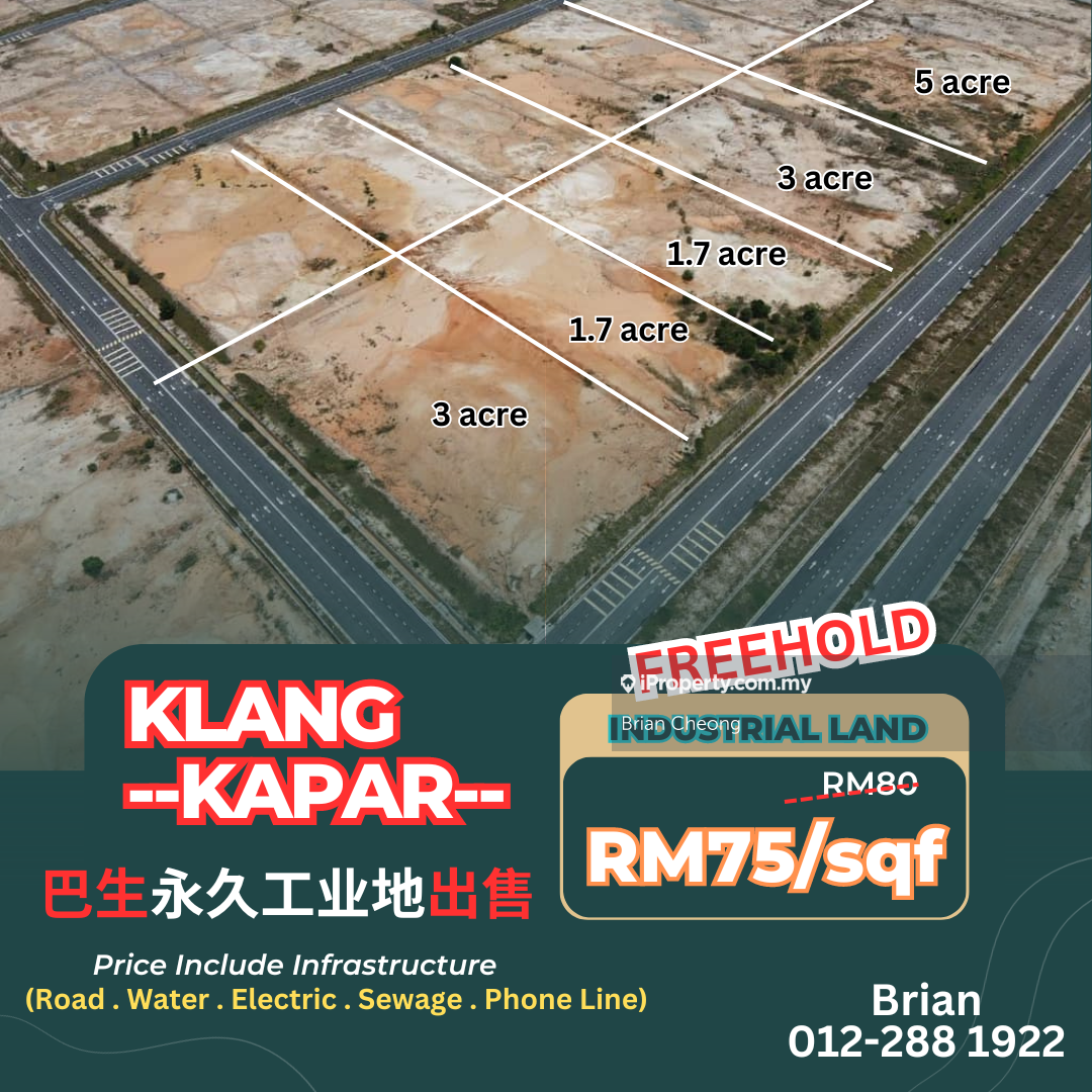 Klang Kapar Industrial Land For Sale, Kapar, Klang Industrial Land for ...