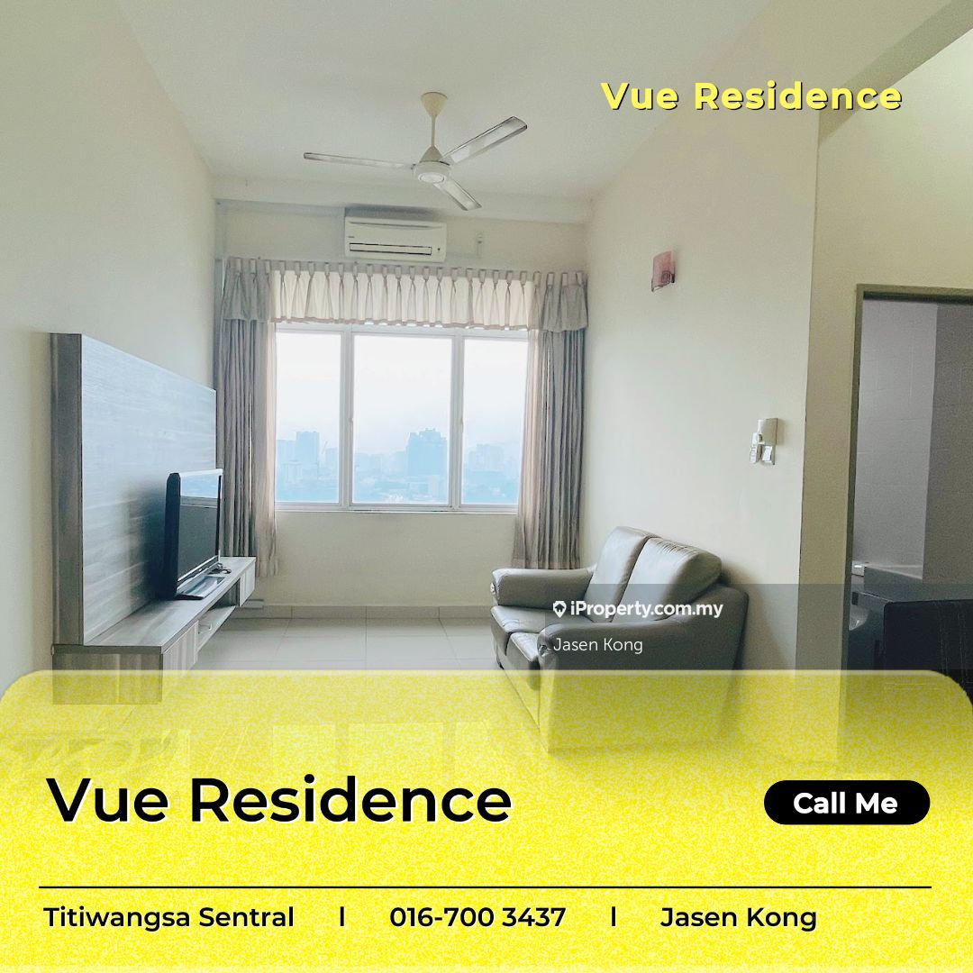 Vue Residences Serviced Residence 2 bedrooms for rent in Titiwangsa
