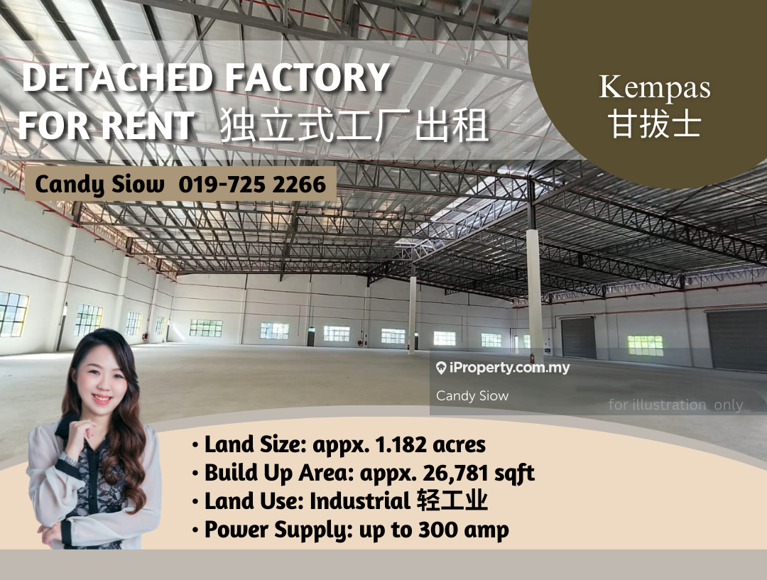 Kempas BUA 26k 300amp Detached Factory, Kempas, Johor Bahru for rent ...