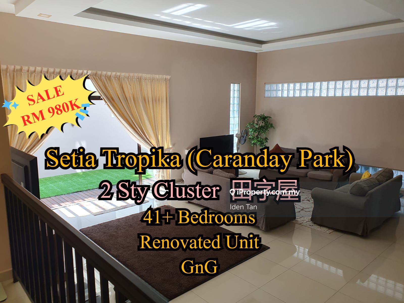 Setia Tropika Intermediate Cluster House 4+1 bedrooms for sale