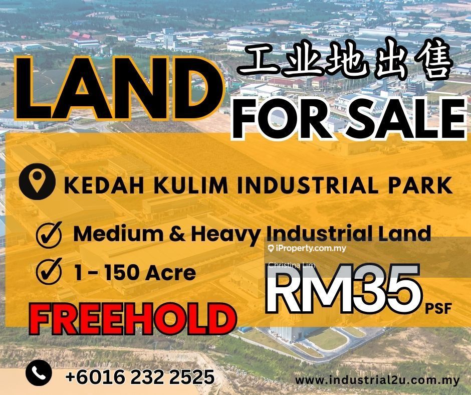 1 to 150 acres Heavy Industrial Land Kulim Kedah, Kulim Industrial Park