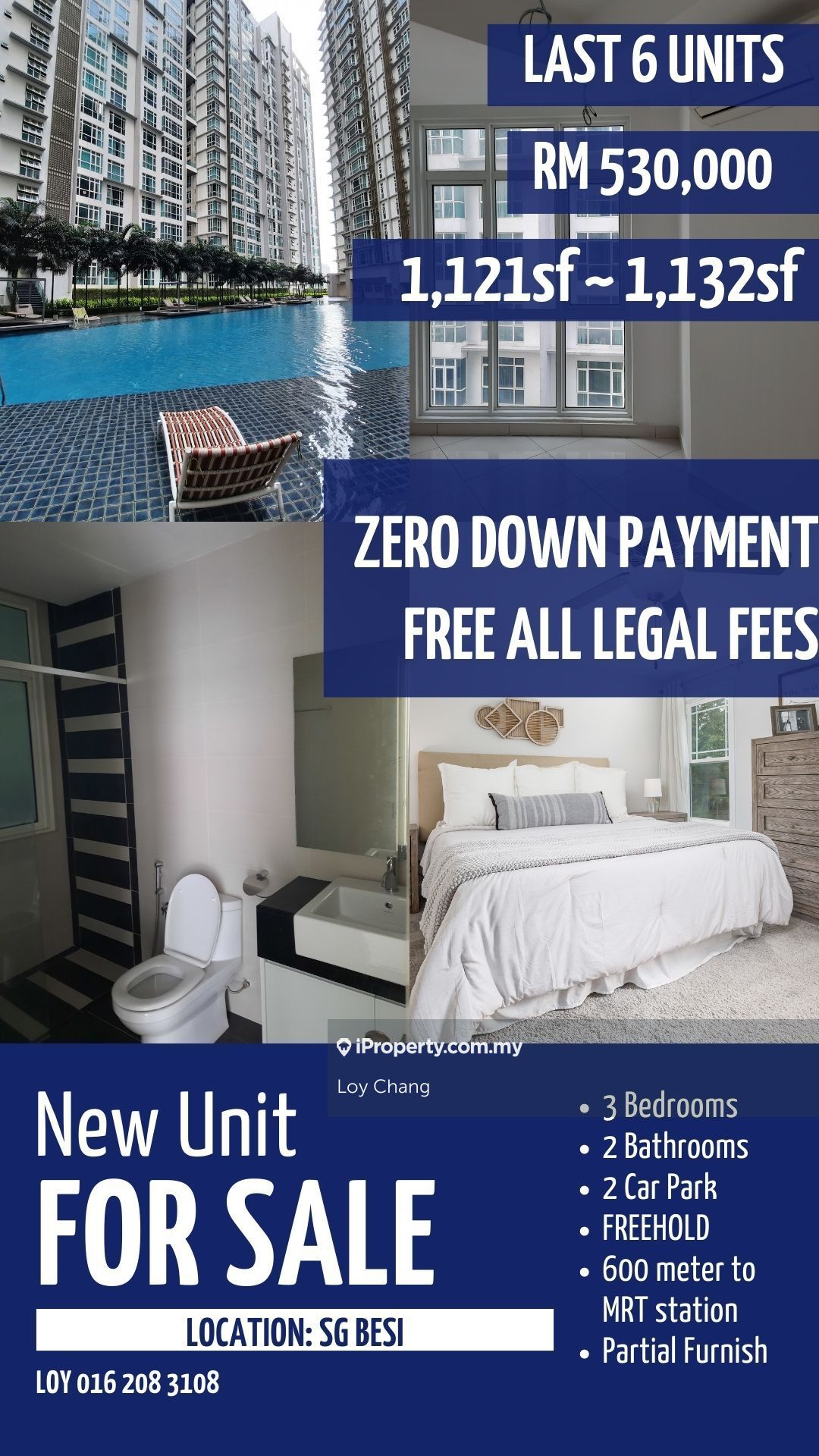 Uno Promenade Corner lot Condominium 3 bedrooms for sale in Sungai Besi ...