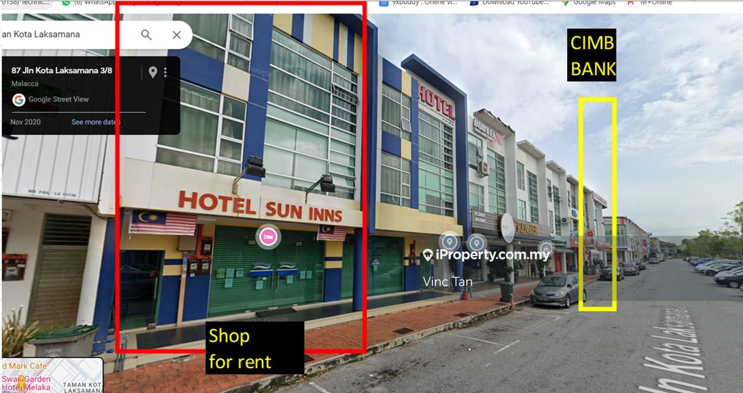 Hot Area Ground floor Taman Kota Laksamana Shoplot, Melaka Tengah Shop ...