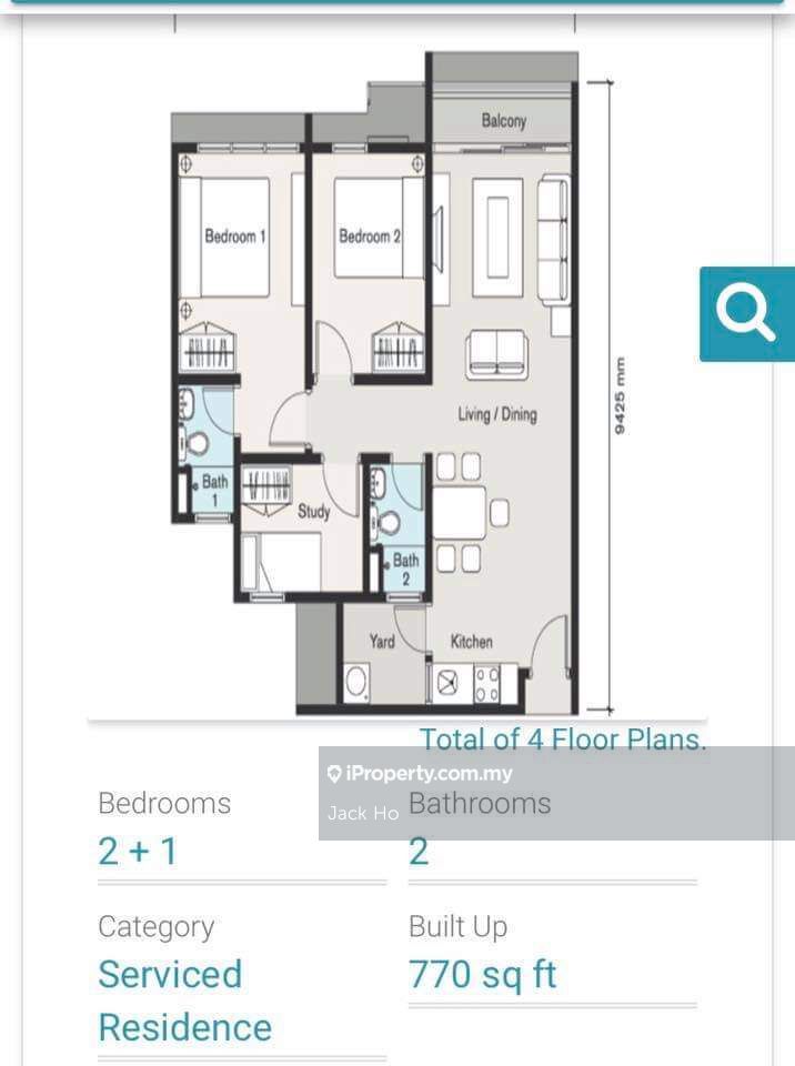 Seasons Garden Residences Serviced Residence 3 bedrooms for sale in