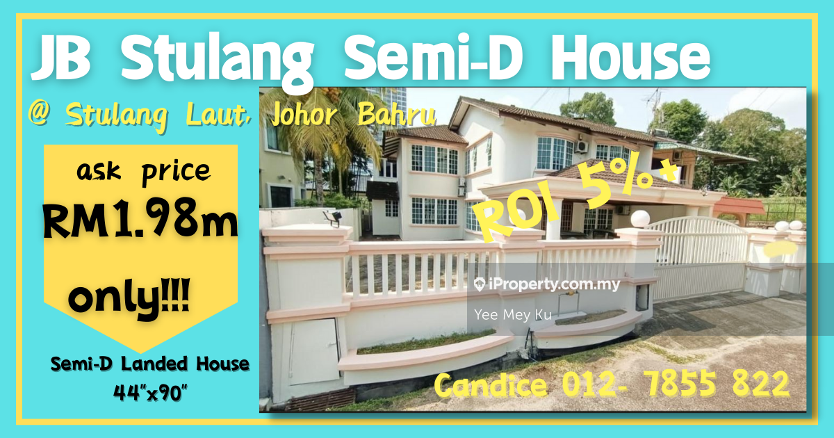 Stulang Laut, JB Town, Near CIQ, , Johor Bahru Intermediate Semi