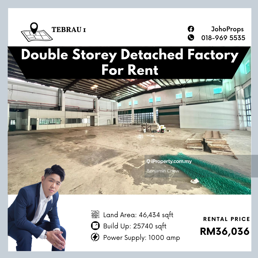 Tebrau 1 Detached Factory, Johor Bahru Detached factory for rent