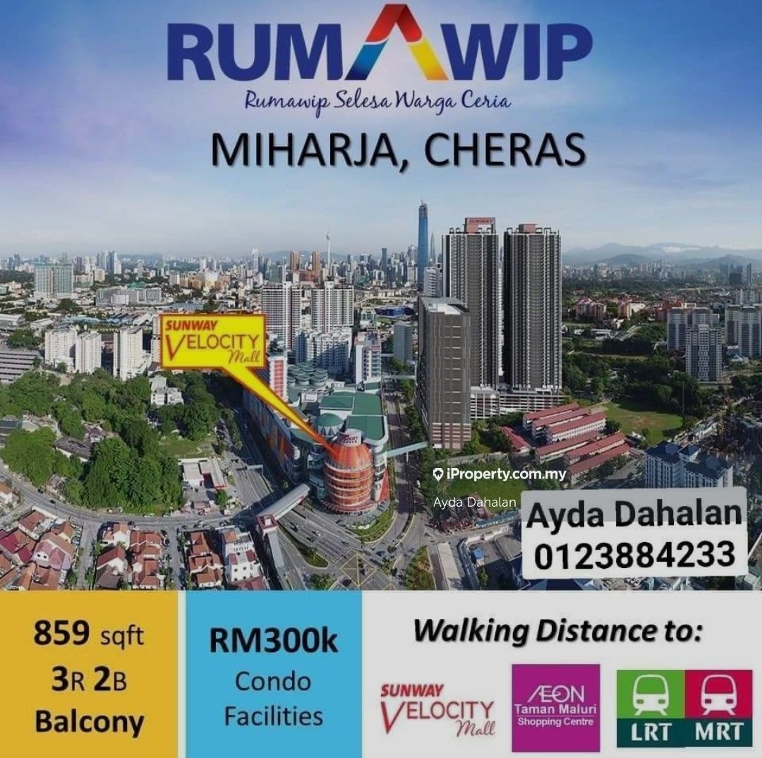 Miharja Lrt Maluri Apartment 3 Bilik Tidur Untuk Dijual Di Cheras Kuala Lumpur Iproperty Com My