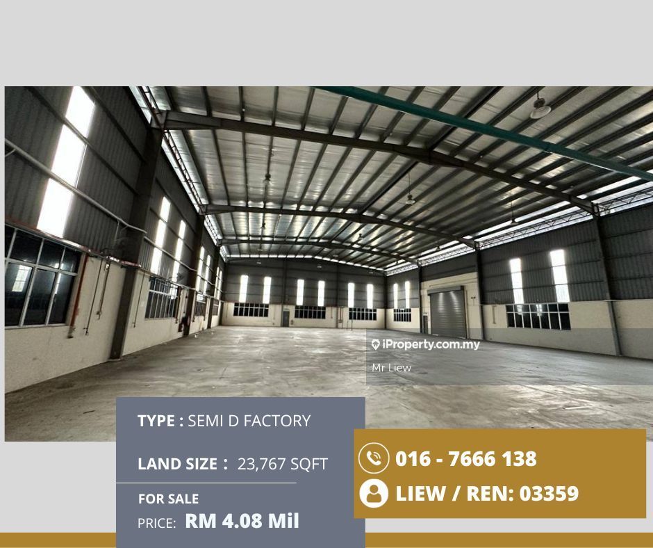 Kulai@semi D Factory, Kulai Semi- D Factory For Sale 