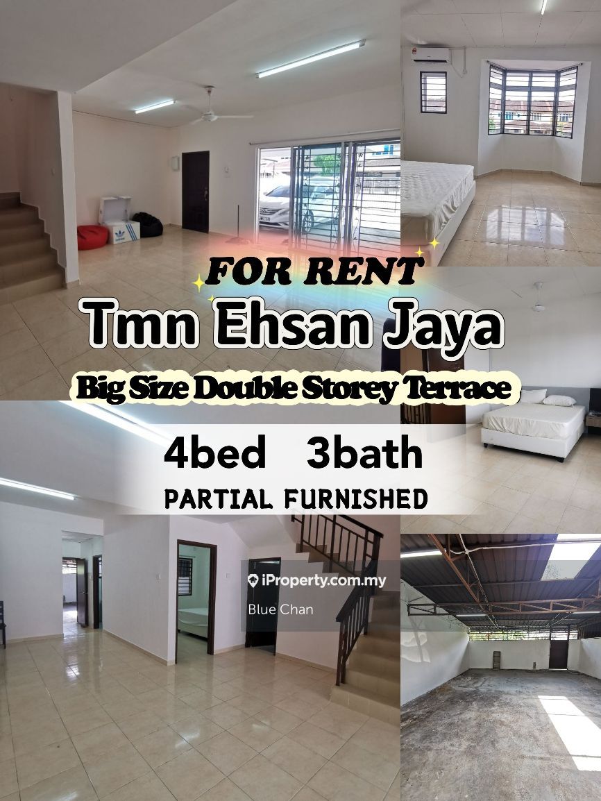 Taman Ehsan Jaya, Johor Bahru 2sty Terrace/Link House 4 bedrooms for rent