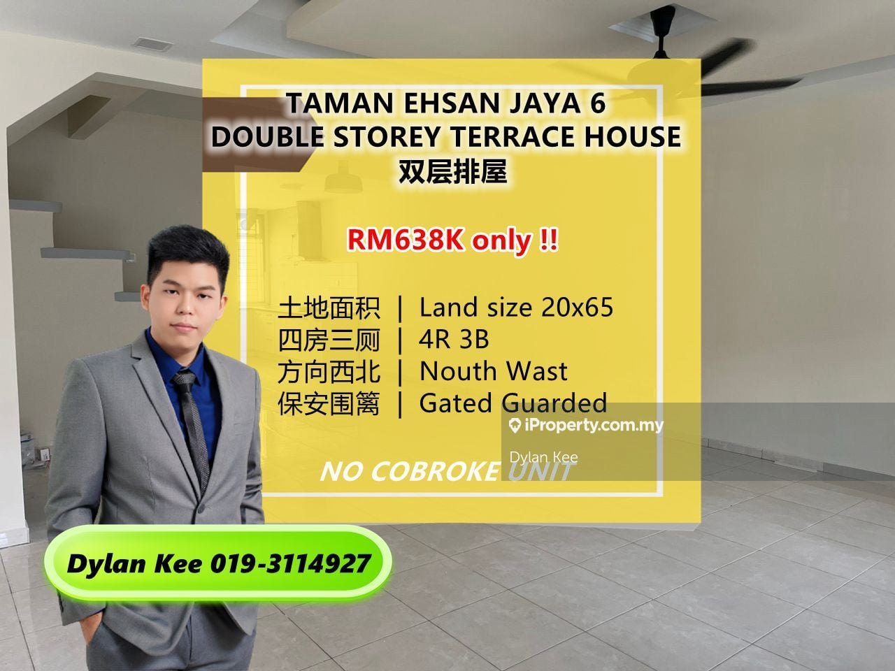 Taman Ehsan Jaya Double Storey GnG 4R3B 20x65 , Johor Bahru