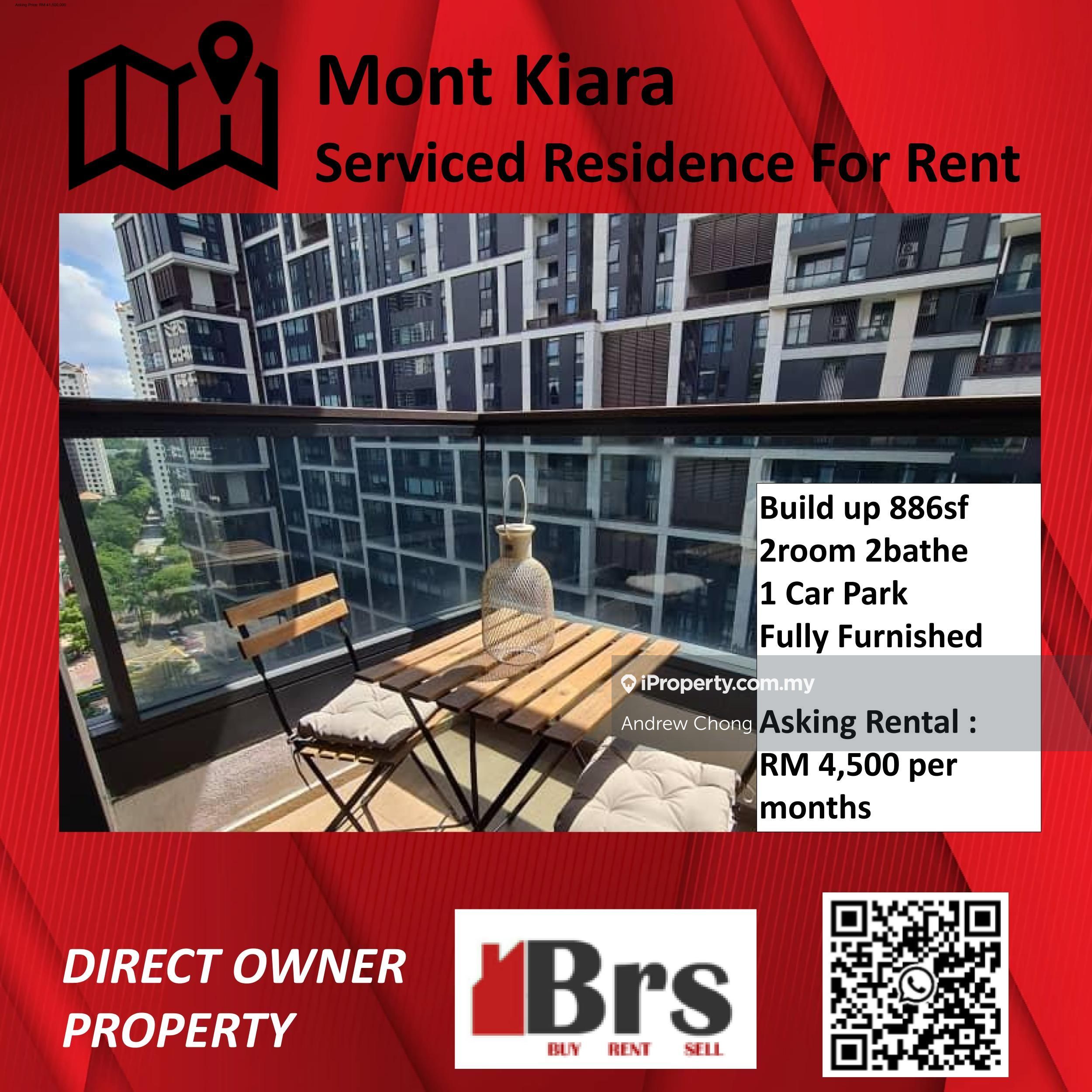 Arcoris Residences Serviced Residence 2 bedrooms for rent in Mont Kiara ...