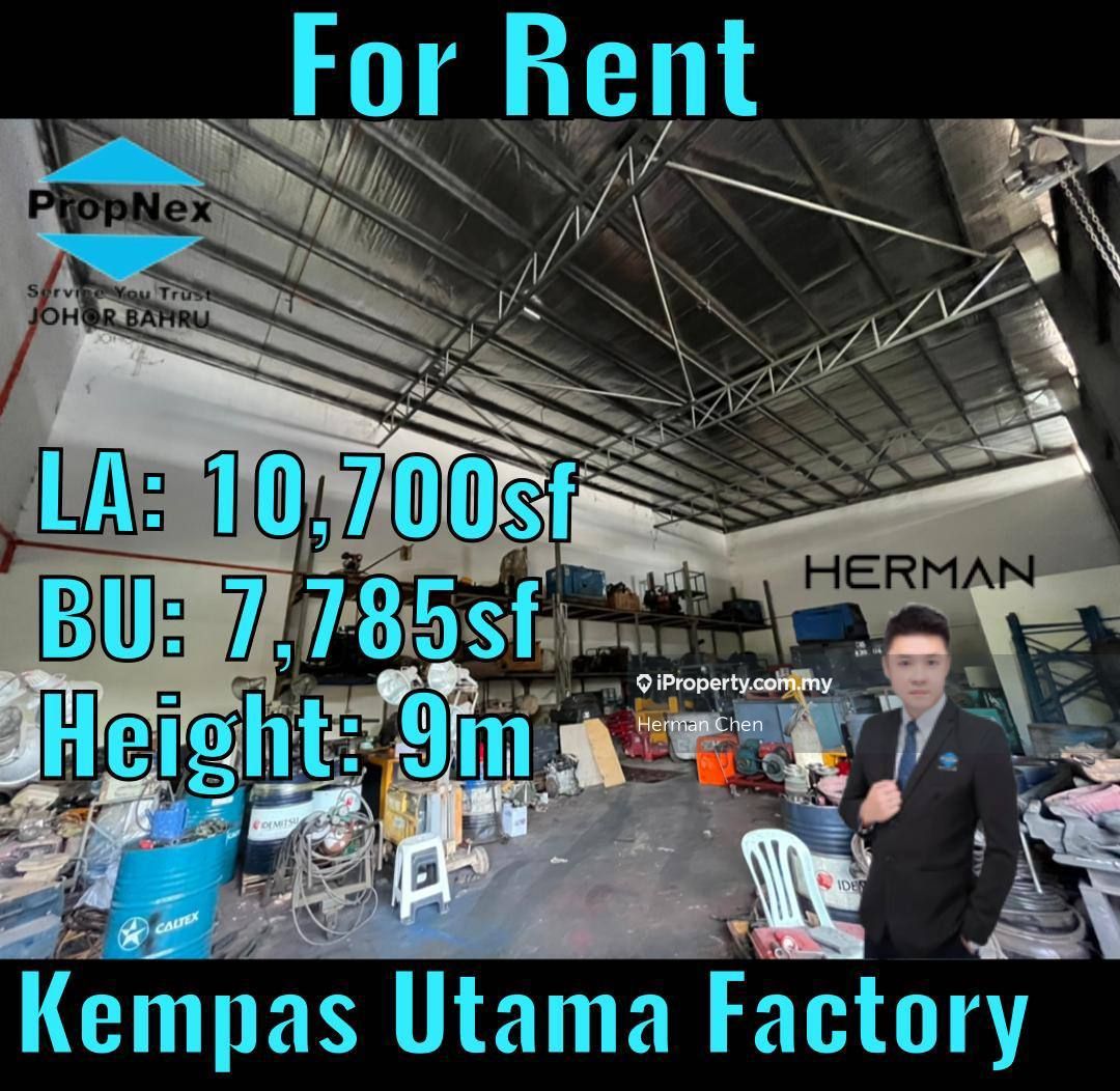 Taman Kempas Utama, Johor Bahru Cluster Factory for rent