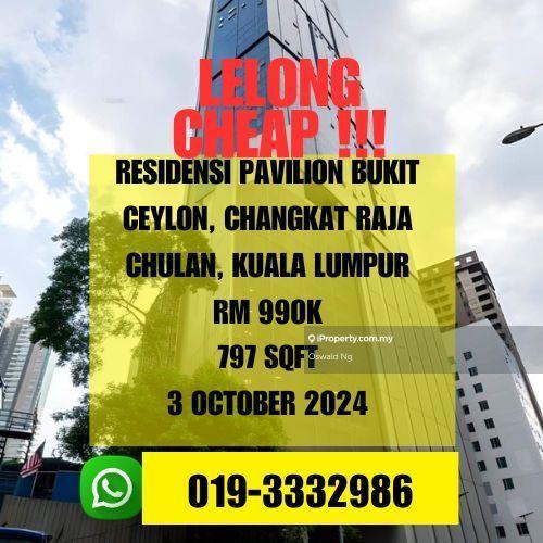 Pavilion Ceylon Hill, Bukit Ceylon, KL City for sale RM990000