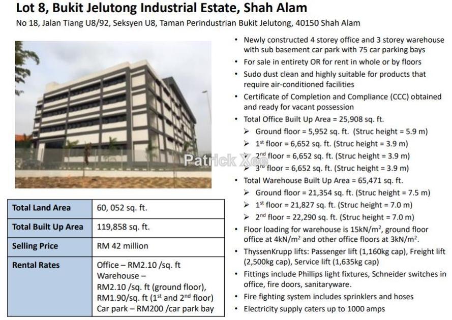 Taman Perindustrian Bukit Jelutong Bukit Jelutong Shah Alam Detached Factory Untuk Dijual Iproperty Com My