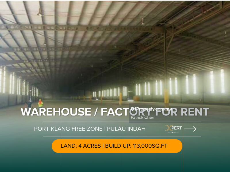 Detached warehouse for rent Port Klang Free Zone, Pulau Indah Klang
