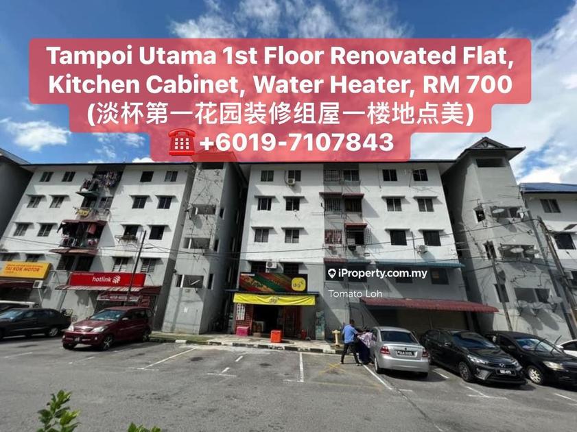 Taman Tampoi Utama Flat 2 Bedrooms For Rent In Tampoi, Johor ...