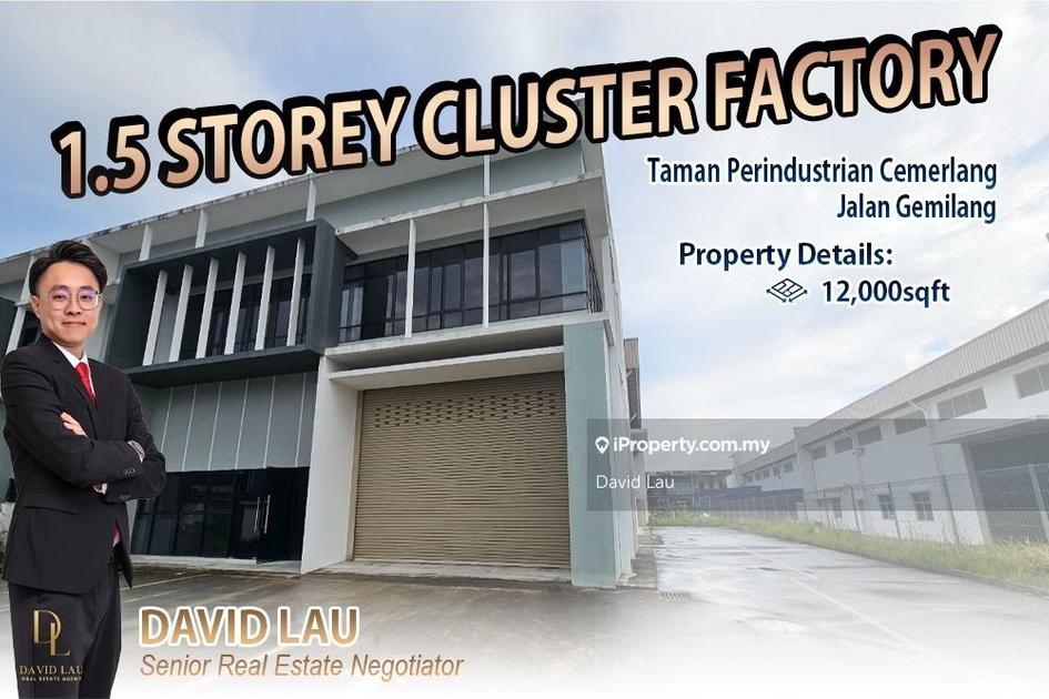 Taman Perindustrian Cemerlang Cluster Factory Ulu Tiram Desa Cemerlang Ulu Tiram For Rent