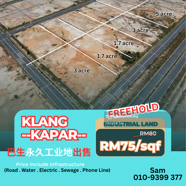 Klang Selangor, Kapar , Shah Alam, Meru, klang, Kapar Industrial Land