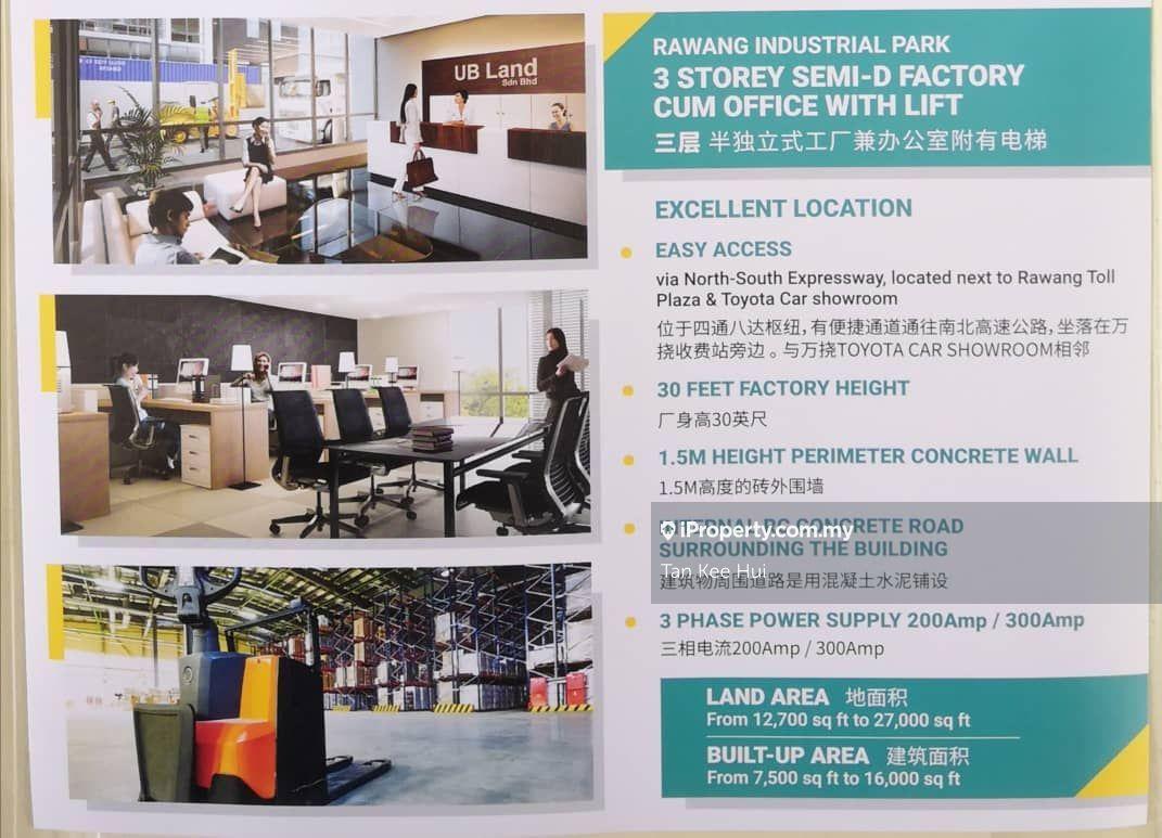 Semi-D Factory for Sale in Rawang, Selangor by Tan Kee Hui - iProperty.com.my