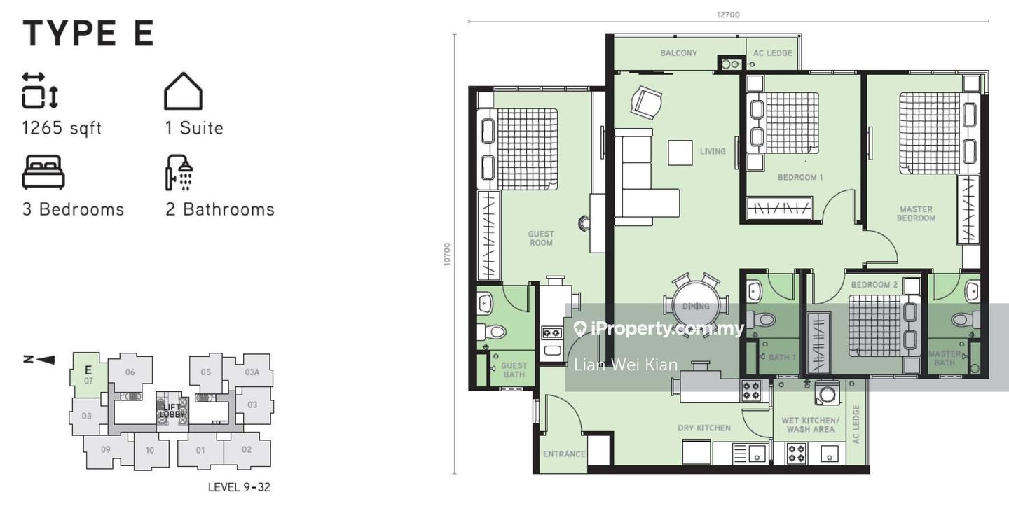Condominium for Sale in Berlian Setapak 2 Residences by Lian Wei Kian - iProperty.com.my