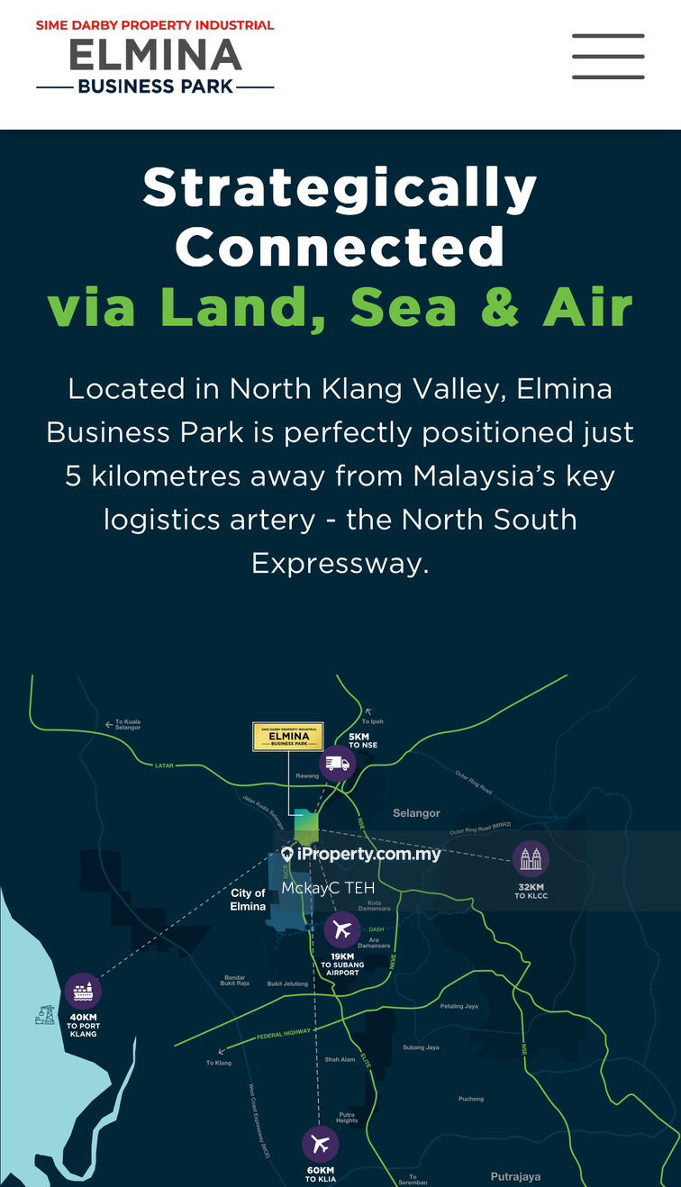 Semi-D Kilang untuk Disewa di Elmina business park, Sungai Buloh oleh MckayC TEH - iProperty.com.my