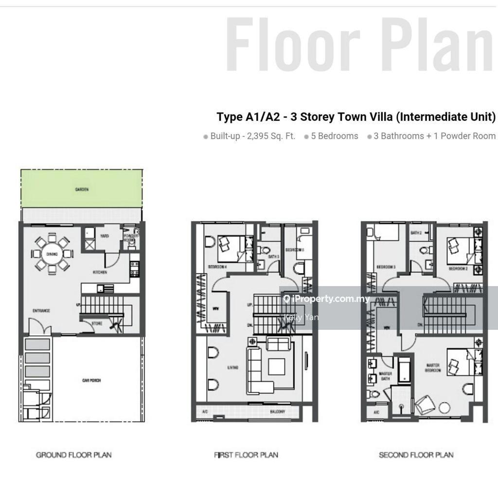 Rumah Berangkai 3 Tingkat untuk Dijual di Taman Cheras Hartamas, Cheras oleh Kelly Yan Kai Lit - iProperty.com.my