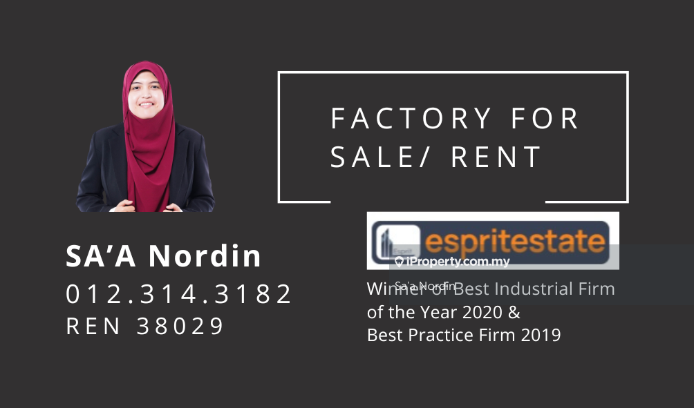 Semi-D Kilang untuk Dijual di U8, Bukit Jelutong Industrial Park, Shah Alam oleh Sa'a Nordin - iProperty.com.my