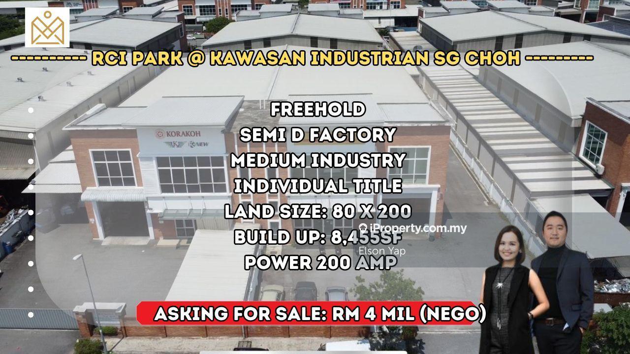 Semi-D Factory for Sale in Sungai Choh, Serendah by Elson Yap - iProperty.com.my