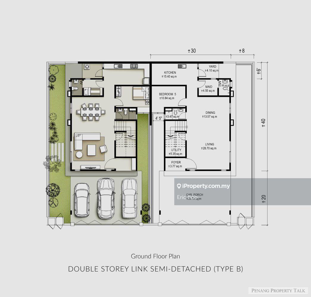 Semi-Detached House for Sale in 2 Storey SemiD Hijauan Hills, Simpang Ampat by Eric Boo - iProperty.com.my