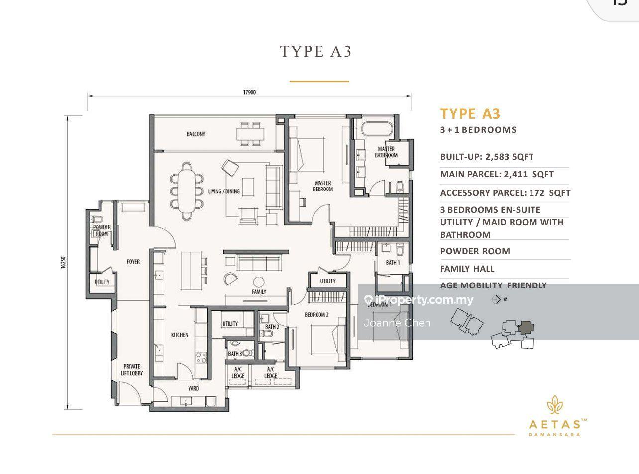 Kondominium untuk Dijual di Aetas Damansara oleh Joanne Chen - iProperty.com.my
