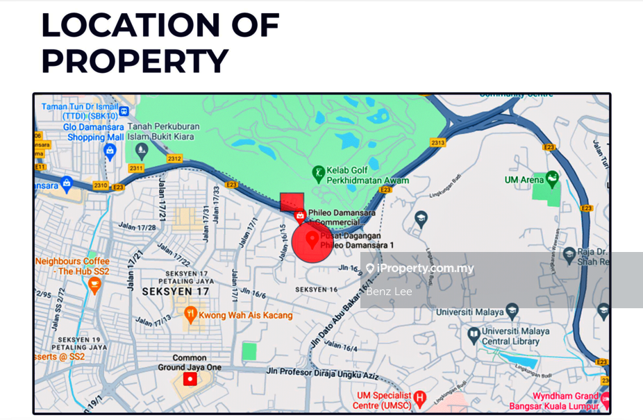 Kedai-Pejabat untuk Dijual di Pusat Dagangan Phileo Damansara 1 PJ, Petaling Jaya oleh Benz Lee - iProperty.com.my