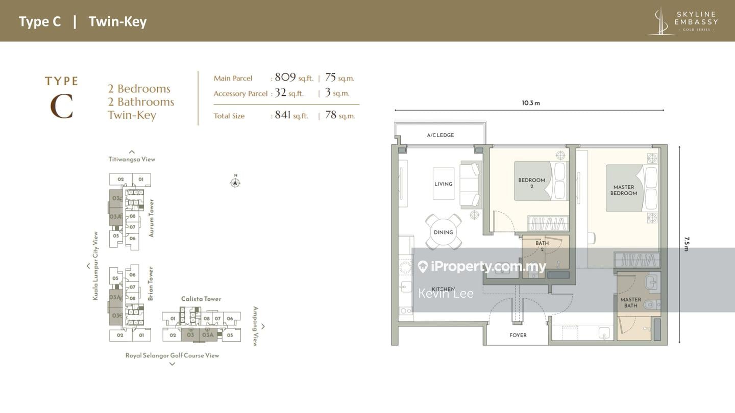 Residensi Servis untuk Dijual di Skyline Embassy oleh Kevin Lee - iProperty.com.my