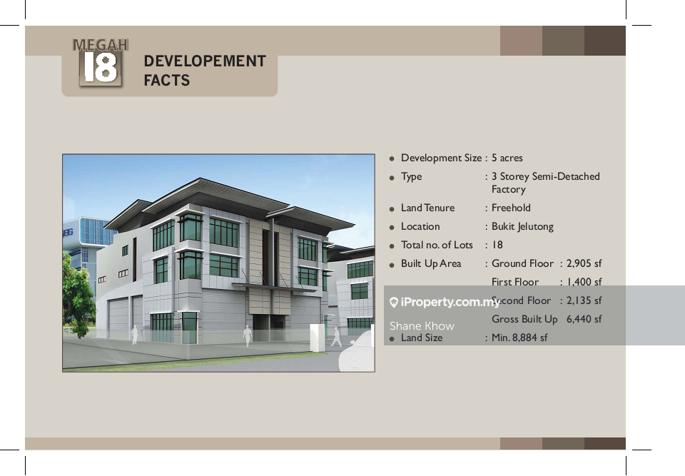 Semi-D Kilang untuk Dijual di U8, Bukit Jelutong Industrial Park, Shah Alam oleh Shane Khow - iProperty.com.my
