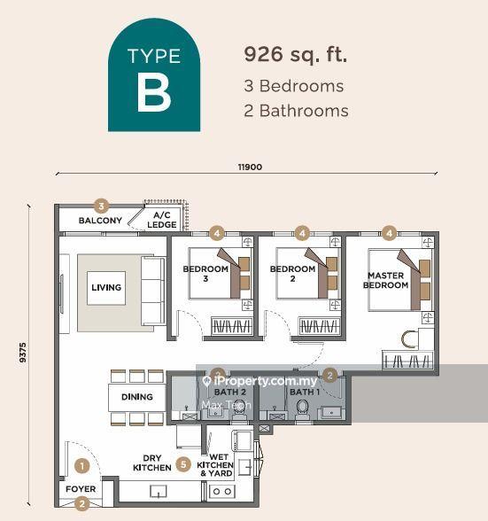 Residensi Servis untuk Dijual di Sunway Velocity 3 oleh Max Teoh - iProperty.com.my