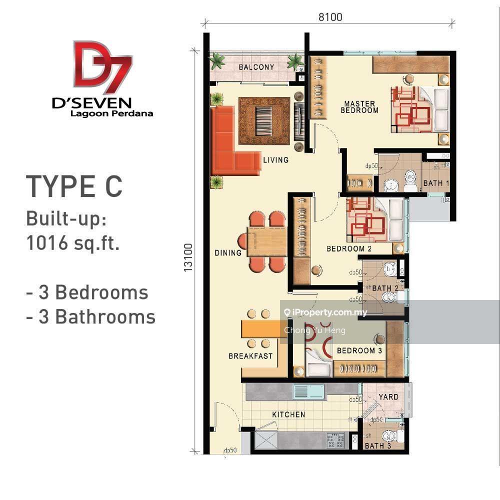 Apartment for Sale in D7 (D'Seven Lagoon Perdana) by Chong Yu Heng - iProperty.com.my