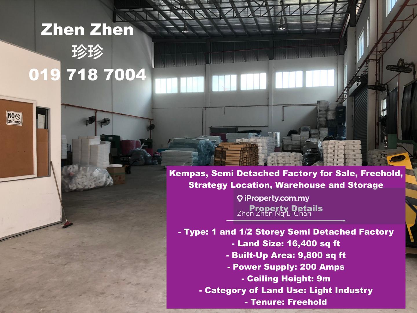 Semi-D Factory for Sale in Kempas, Johor Bahru by Zhen Zhen Ng Li Chan - iProperty.com.my