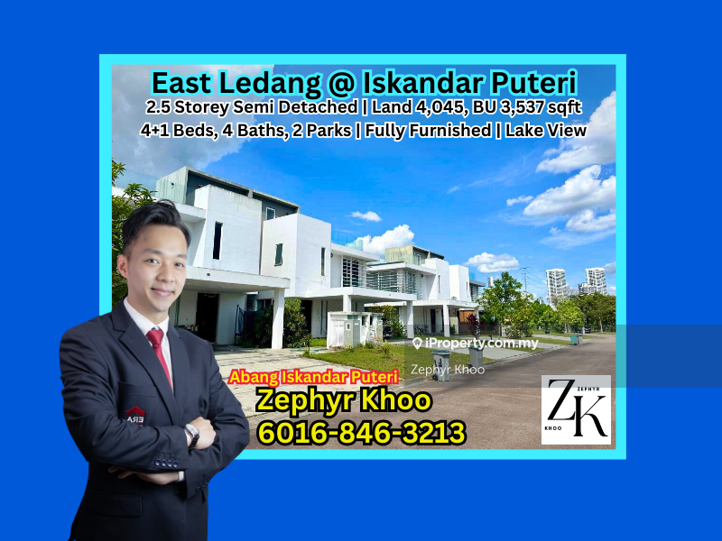 Semi-Detached House for Rent in East Ledang, Iskandar Puteri (Nusajaya) by Zephyr Khoo - iProperty.com.my