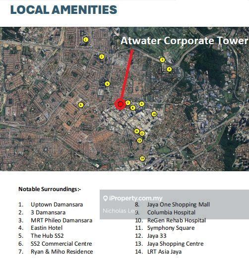 Pejabat untuk Disewa di ATWATER Corporate Tower, Jalan Universiti, Petaling Jaya oleh Nicholas Lee - iProperty.com.my