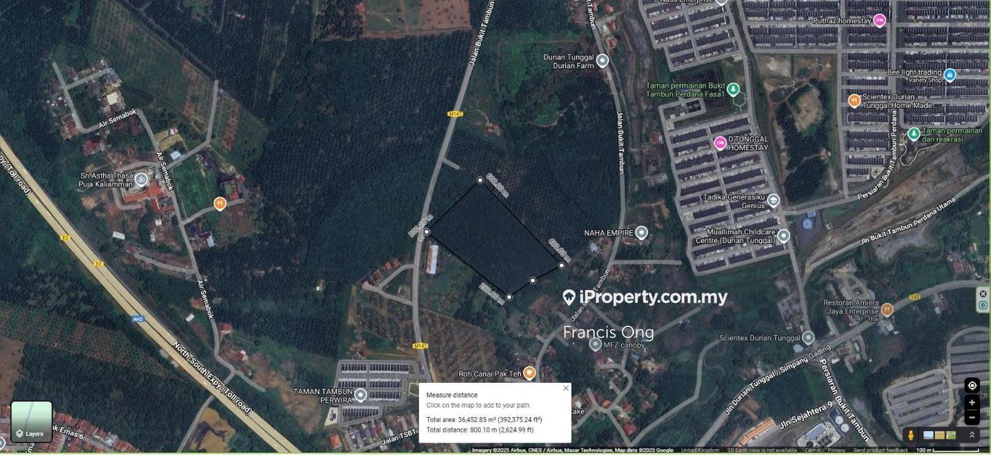 Agricultural Land for Sale in Taman Tunggal, Durian Tunggal by Francis Ong - iProperty.com.my