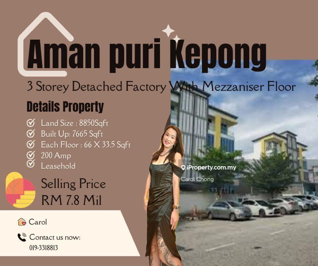 Semi-D Factory for Sale in Kepong, Kuala Lumpur by Carol Chong - iProperty.com.my