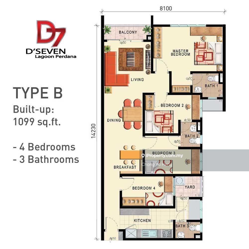 Apartment for Sale in D7 (D'Seven Lagoon Perdana) by Chong Yu Heng - iProperty.com.my
