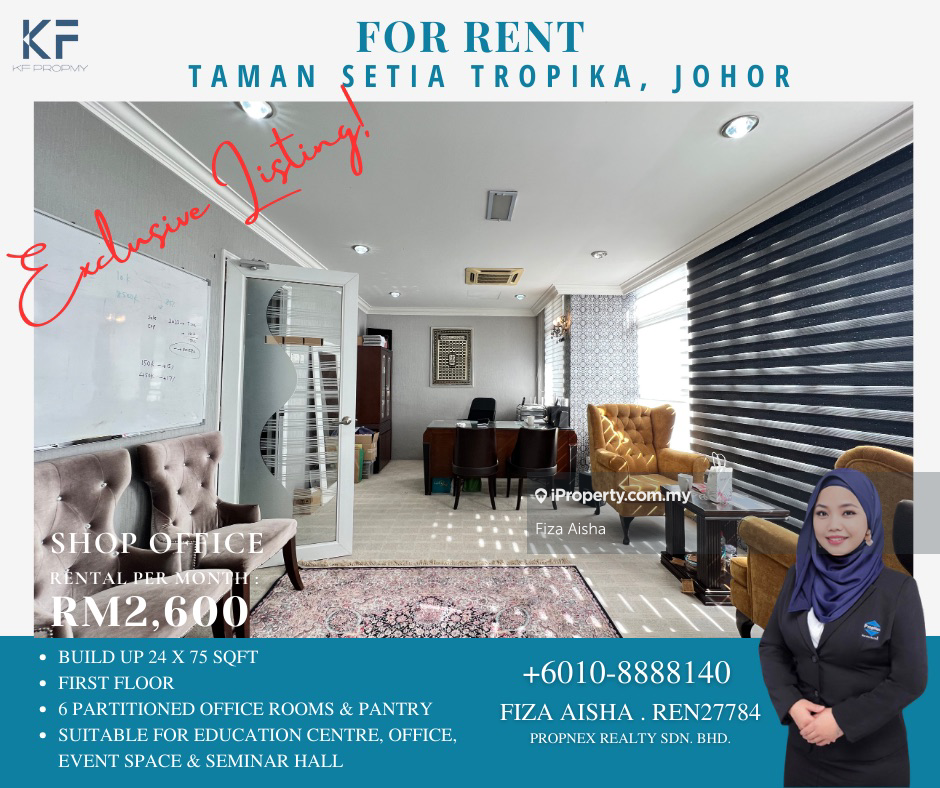 Shop-Office for Rent in Tmn Setia Tropika, Johor Bahru by Fiza Aisha - iProperty.com.my